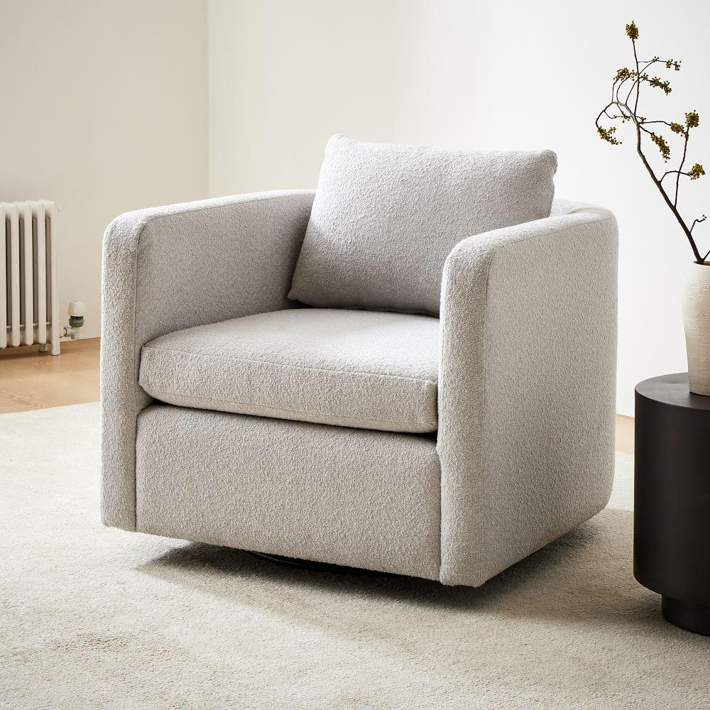 Curved cheap swivel chair